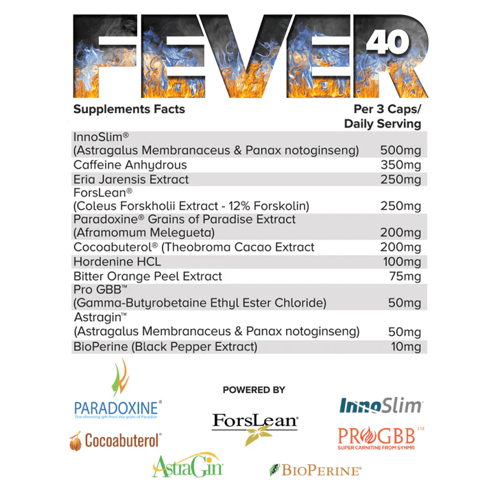 HR Labs Fever 40 Fat Burner - Image 2